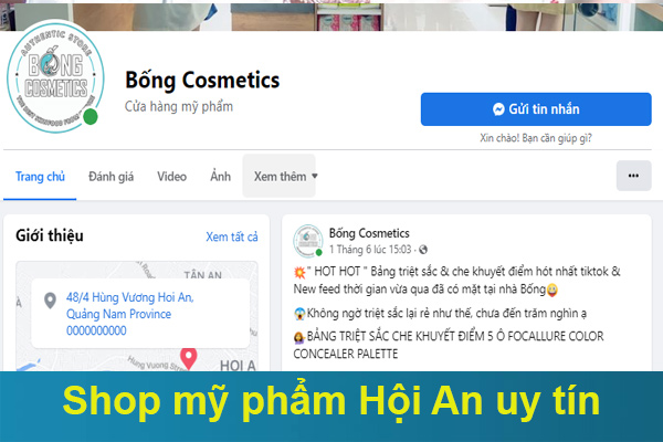 Cửa hàng mỹ phẩm Hội An - Bống Cosmeics